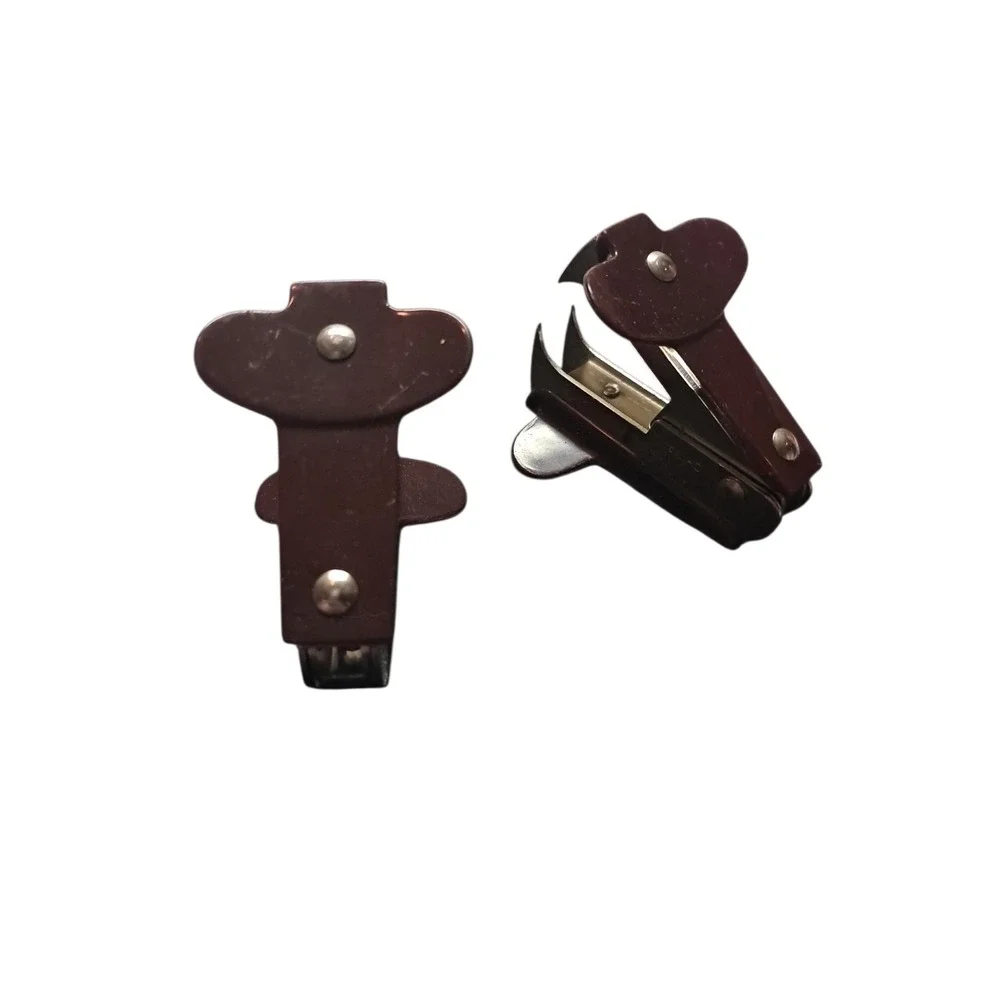 Vintage Staple Remover Brown Lot of 2‎